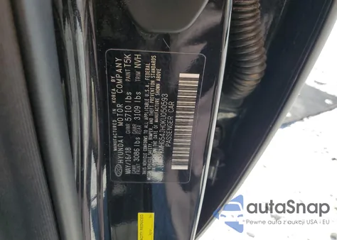 2019 Genesis G90 Ultimate z USA, uszkodzony, nr VIN KMHG54JH0KU050593